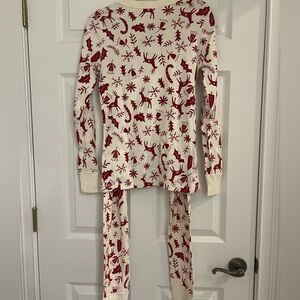 Hanna Andersson Women's 🎄 Holiday Long John Pajama Top + Pants Set